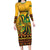 Personalized Jamaica Independence Day 1962 Long Sleeve Bodycon Dress Jumieka Streamertail Reggae Pattern