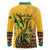 Personalized Jamaica Independence Day 1962 Long Sleeve Polo Shirt Jumieka Streamertail Reggae Pattern