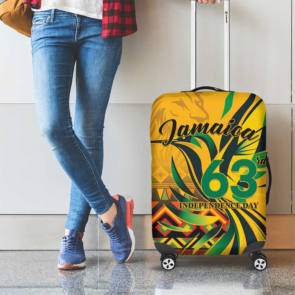 Jamaica Independence Day 1962 Luggage Cover Jumieka Streamertail Reggae Pattern