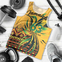 Personalized Jamaica Independence Day 1962 Men Tank Top Jumieka Streamertail Reggae Pattern