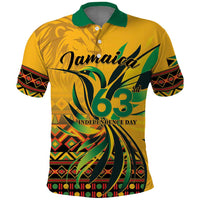 Personalized Jamaica Independence Day 1962 Polo Shirt Jumieka Streamertail Reggae Pattern