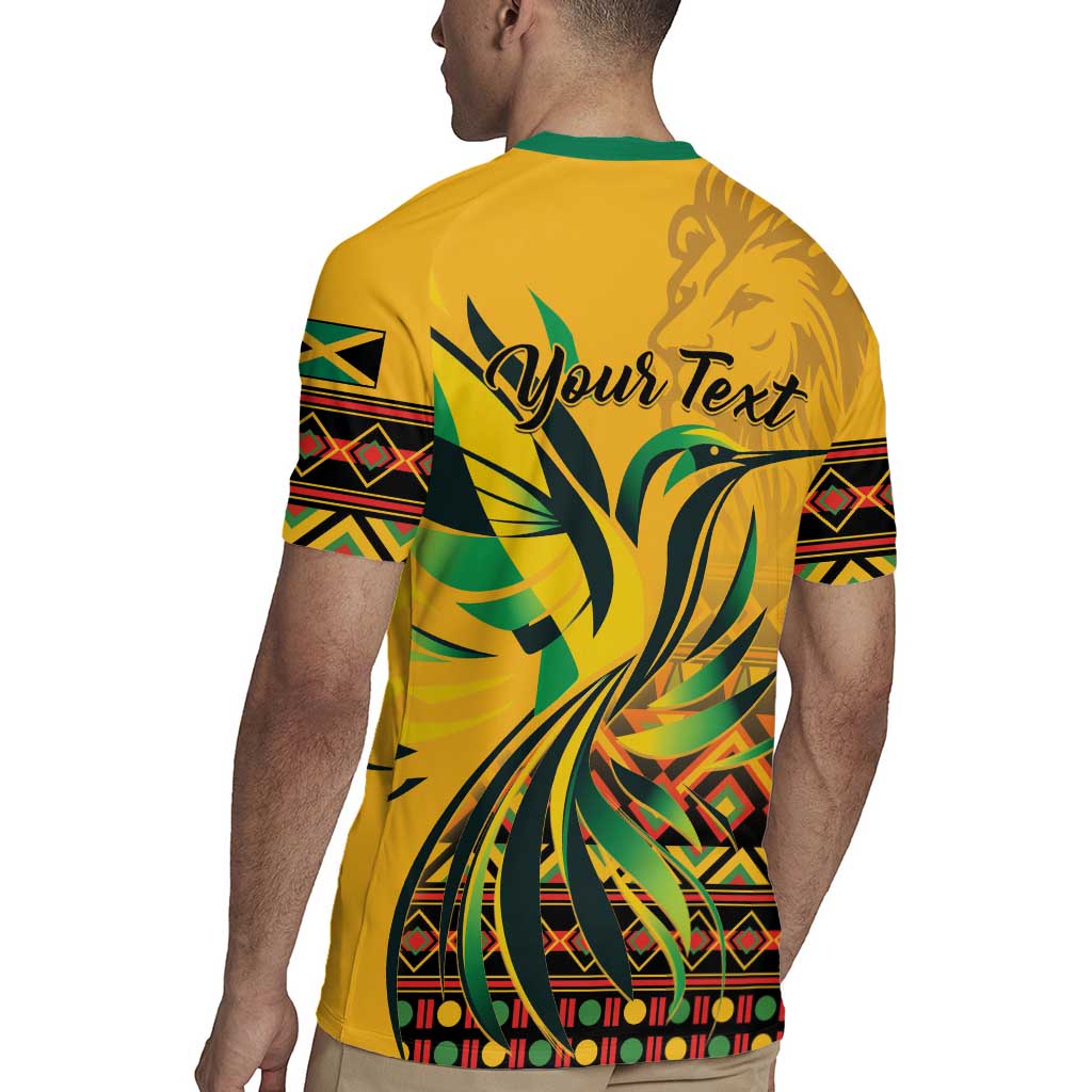 Personalized Jamaica Independence Day 1962 Rugby Jersey Jumieka Streamertail Reggae Pattern