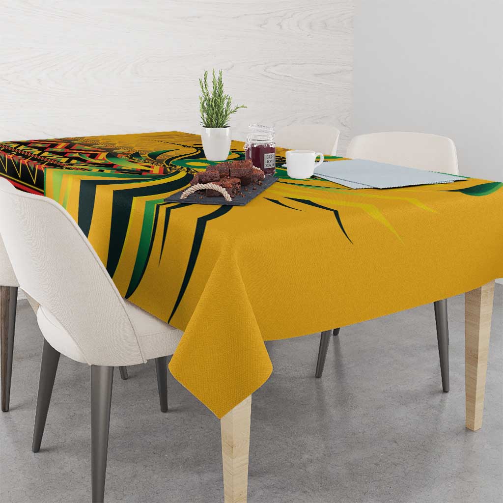 Jamaica Independence Day 1962 Tablecloth Jumieka Streamertail Reggae Pattern