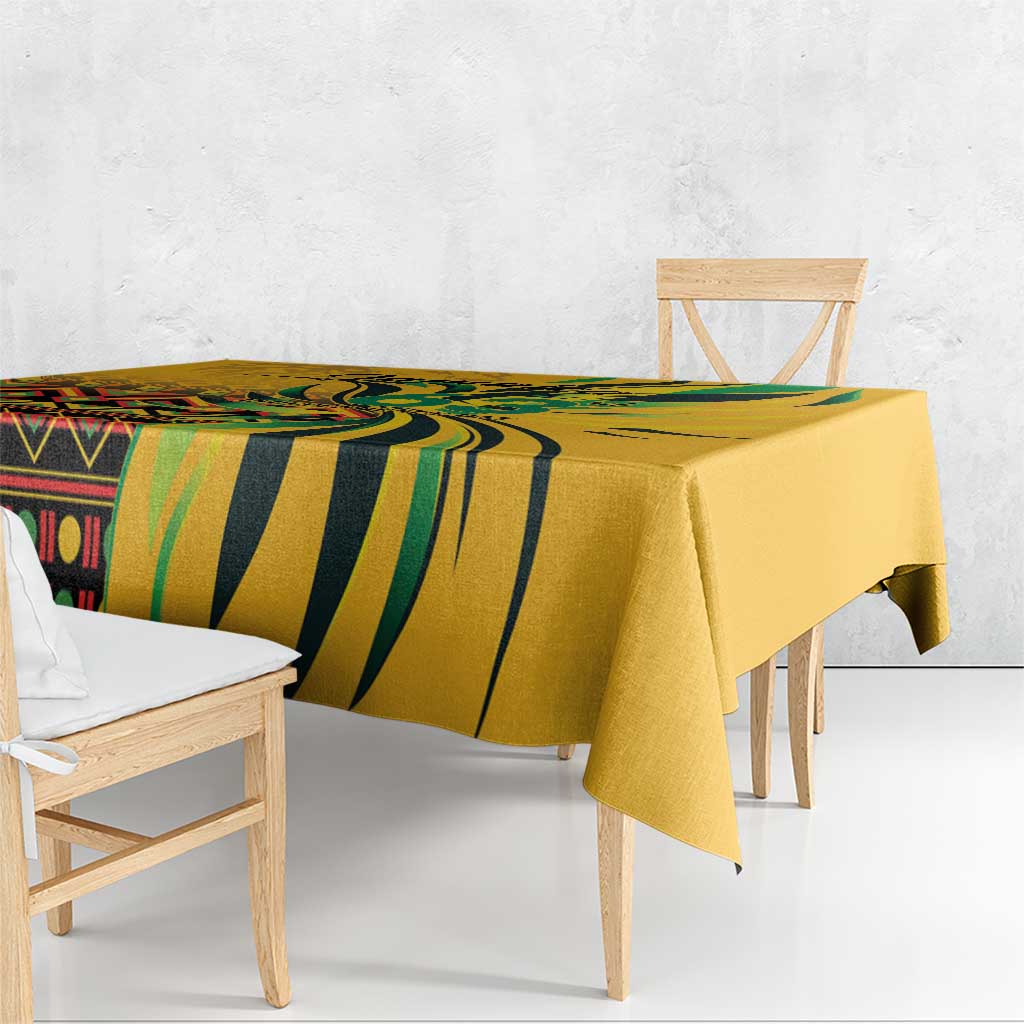 Jamaica Independence Day 1962 Tablecloth Jumieka Streamertail Reggae Pattern