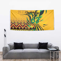 Jamaica Independence Day 1962 Tapestry Jumieka Streamertail Reggae Pattern