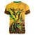 Personalized Jamaica Independence Day 1962 Women V-Neck T-Shirt Jumieka Streamertail Reggae Pattern