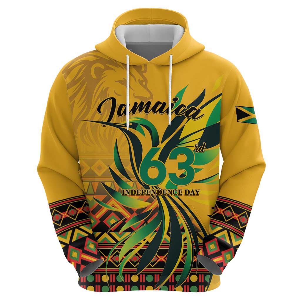 Personalized Jamaica Independence Day 1962 Zip Hoodie Jumieka Streamertail Reggae Pattern