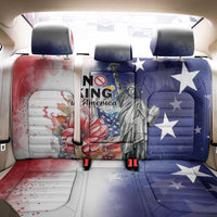 No Kings In America Back Car Seat Cover Watercolor Floral - Wonder Print Shop