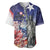 No Kings In America Baseball Jersey Watercolor Floral - Wonder Print Shop
