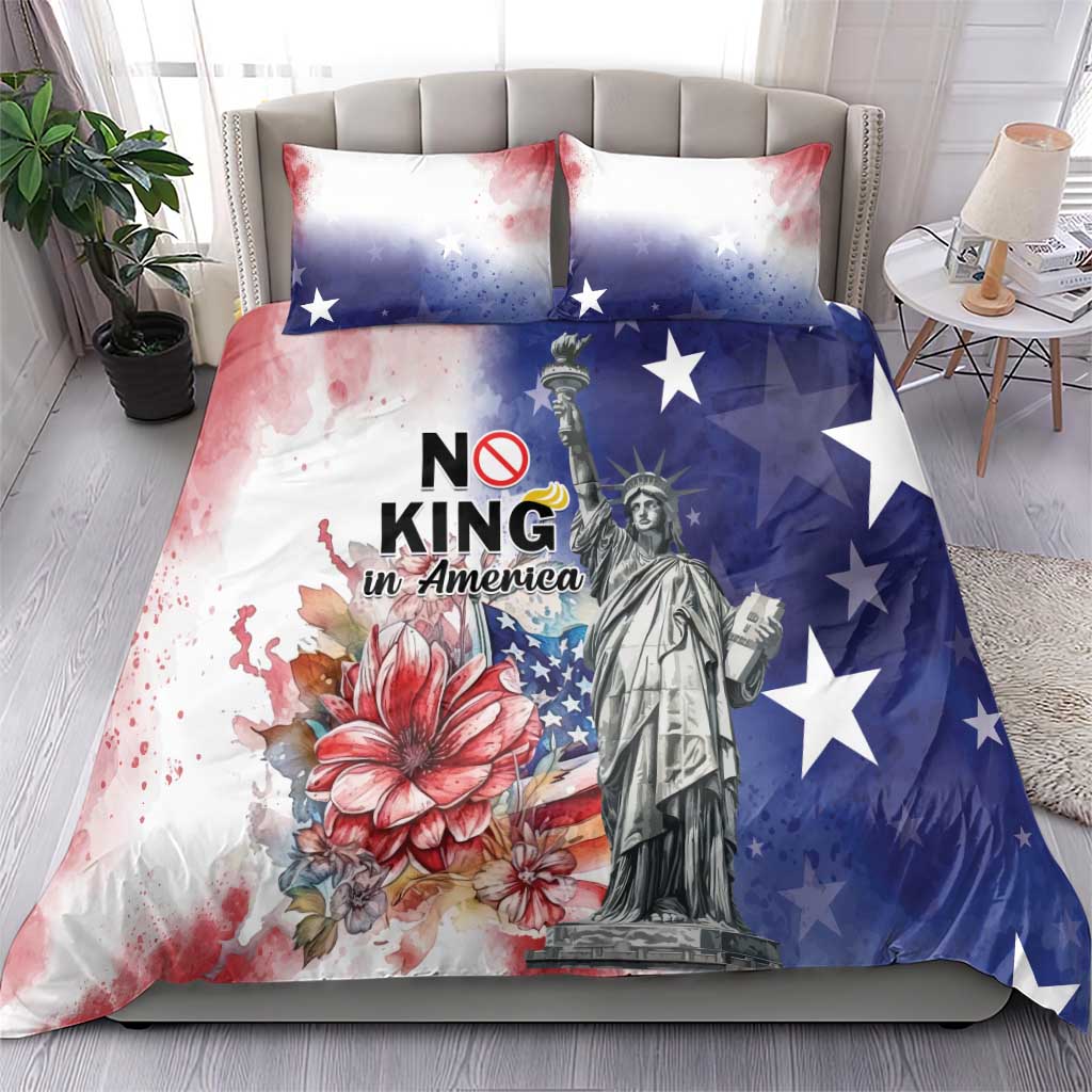No Kings In America Bedding Set Watercolor Floral - Wonder Print Shop