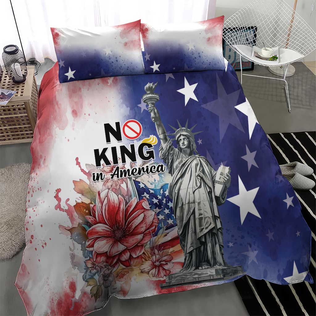 No Kings In America Bedding Set Watercolor Floral - Wonder Print Shop