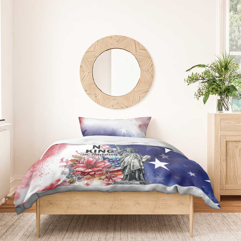 No Kings In America Bedding Set Watercolor Floral - Wonder Print Shop