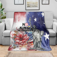 No Kings In America Blanket Watercolor Floral - Wonder Print Shop