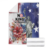 No Kings In America Blanket Watercolor Floral - Wonder Print Shop