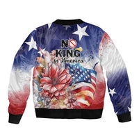 No Kings In America Bomber Jacket Watercolor Floral - Wonder Print Shop