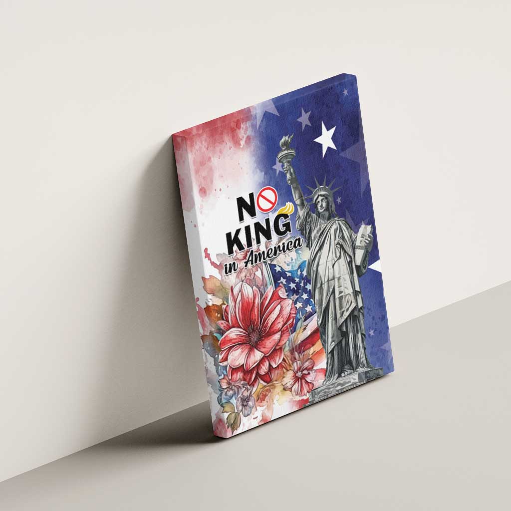 No Kings In America Canvas Wall Art Watercolor Floral - Wonder Print Shop