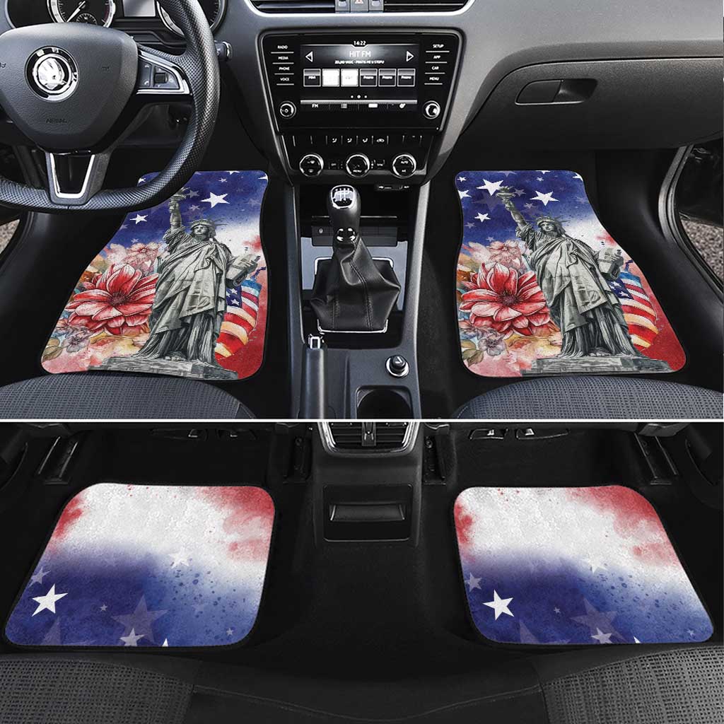 No Kings In America Car Mats Watercolor Floral - Wonder Print Shop