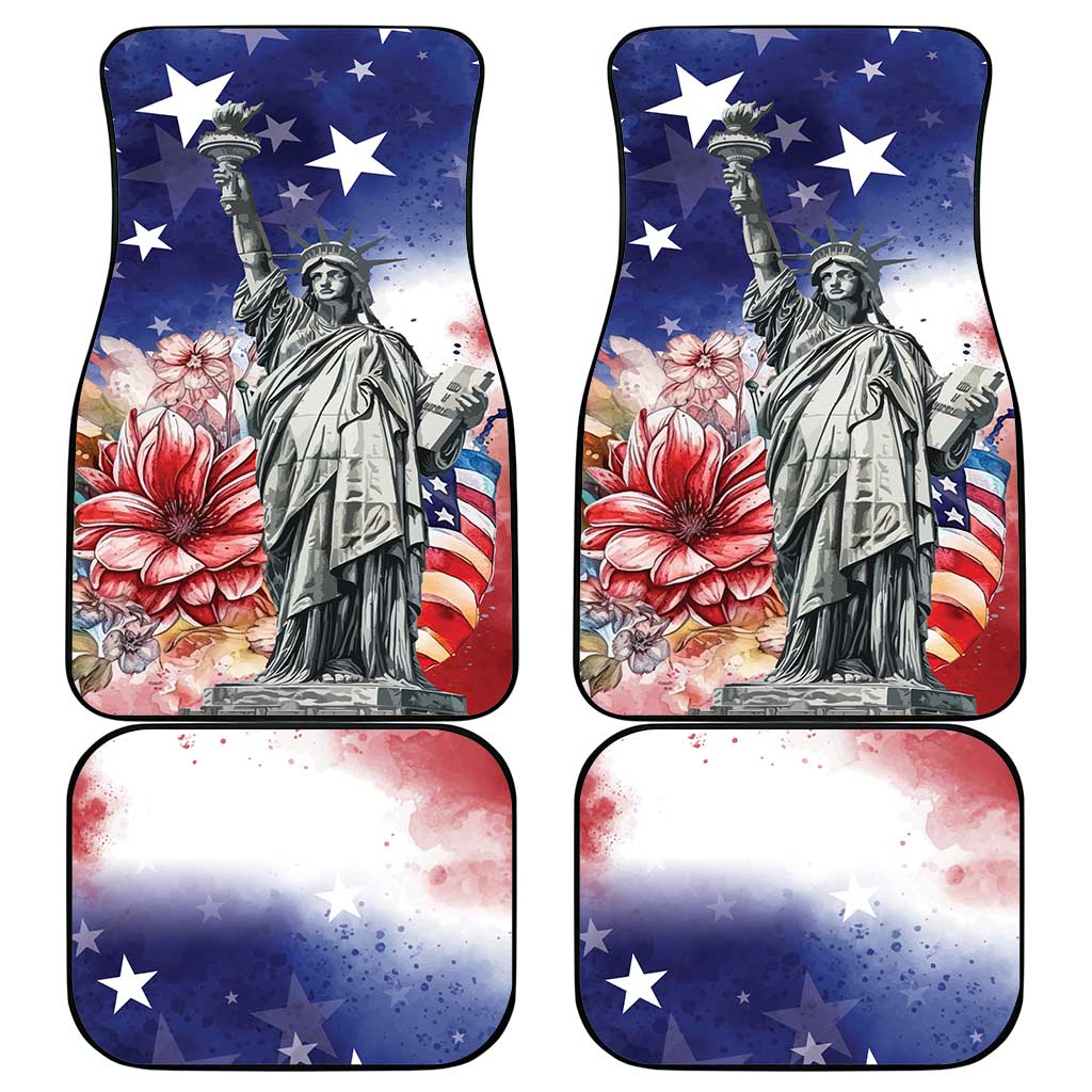 No Kings In America Car Mats Watercolor Floral - Wonder Print Shop
