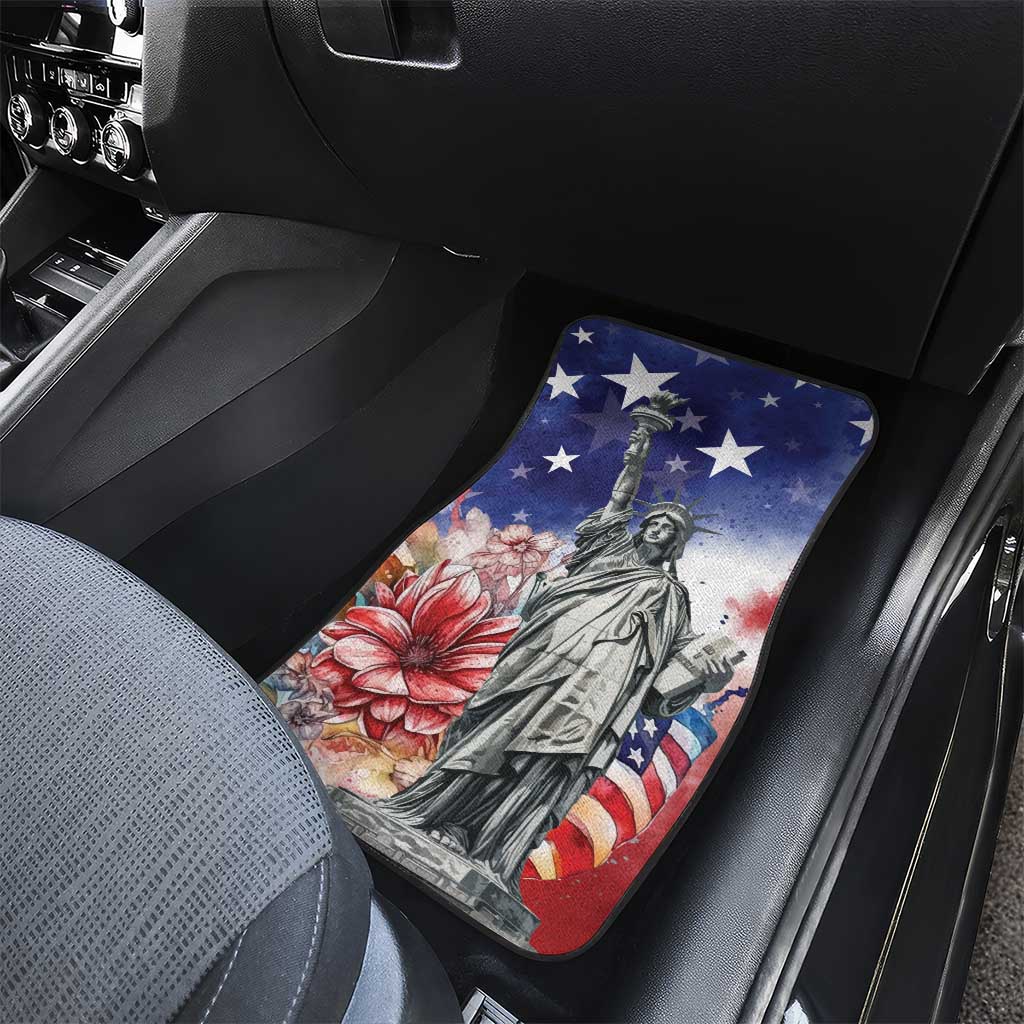 No Kings In America Car Mats Watercolor Floral - Wonder Print Shop