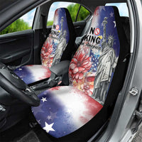 No Kings In America Car Seat Cover Watercolor Floral - Wonder Print Shop