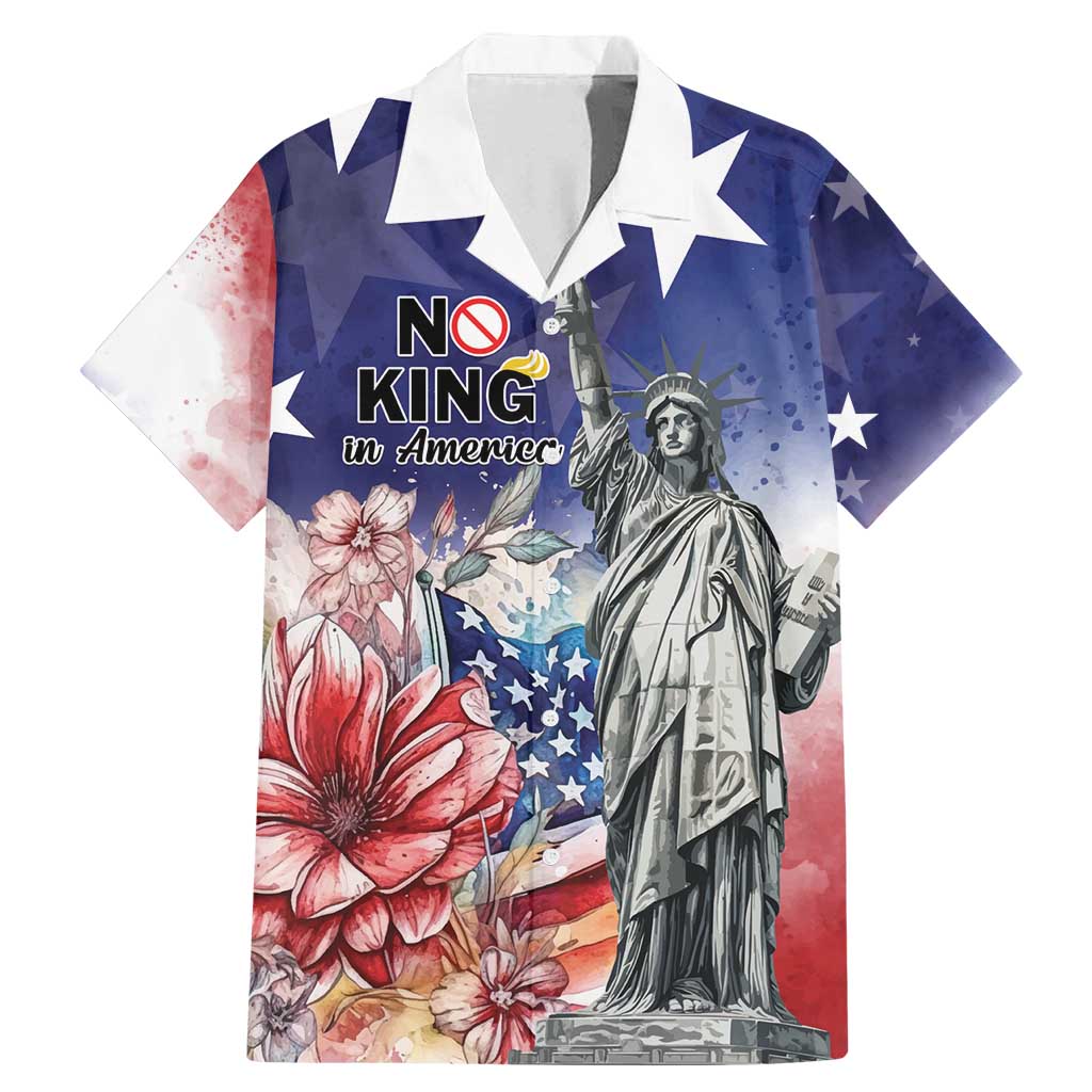 No Kings In America Family Matching Mermaid Dress and Hawaiian Shirt Watercolor Floral - Wonder Print Shop