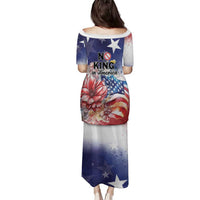 No Kings In America Family Matching Puletasi and Hawaiian Shirt Watercolor Floral - Wonder Print Shop