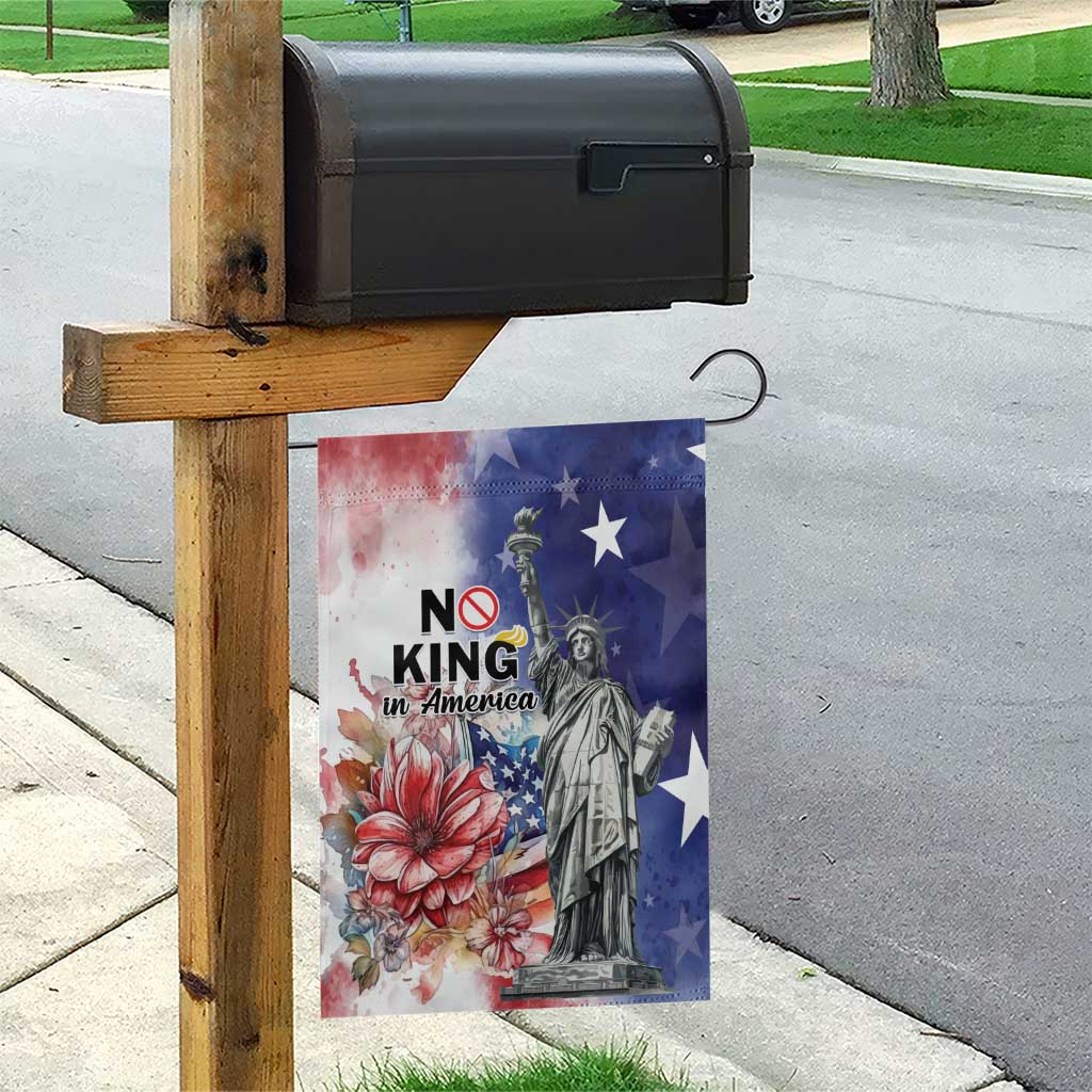 No Kings In America Garden Flag Watercolor Floral - Wonder Print Shop