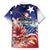 No Kings In America Hawaiian Shirt Watercolor Floral - Wonder Print Shop