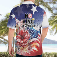 No Kings In America Hawaiian Shirt Watercolor Floral - Wonder Print Shop