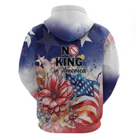 No Kings In America Hoodie Watercolor Floral - Wonder Print Shop