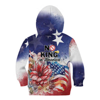 No Kings In America Kid Hoodie Watercolor Floral - Wonder Print Shop
