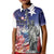 No Kings In America Kid Polo Shirt Watercolor Floral - Wonder Print Shop