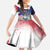 No Kings In America Kid Short Sleeve Dress Watercolor Floral - Wonder Print Shop