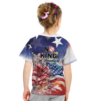 No Kings In America Kid T Shirt Watercolor Floral - Wonder Print Shop