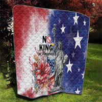 No Kings In America Quilt Watercolor Floral - Wonder Print Shop