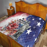 No Kings In America Quilt Watercolor Floral - Wonder Print Shop