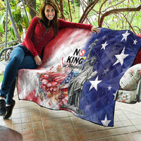 No Kings In America Quilt Watercolor Floral - Wonder Print Shop