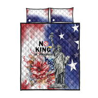 No Kings In America Quilt Bed Set Watercolor Floral - Wonder Print Shop