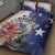 No Kings In America Quilt Bed Set Watercolor Floral - Wonder Print Shop