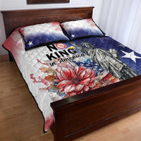 No Kings In America Quilt Bed Set Watercolor Floral - Wonder Print Shop