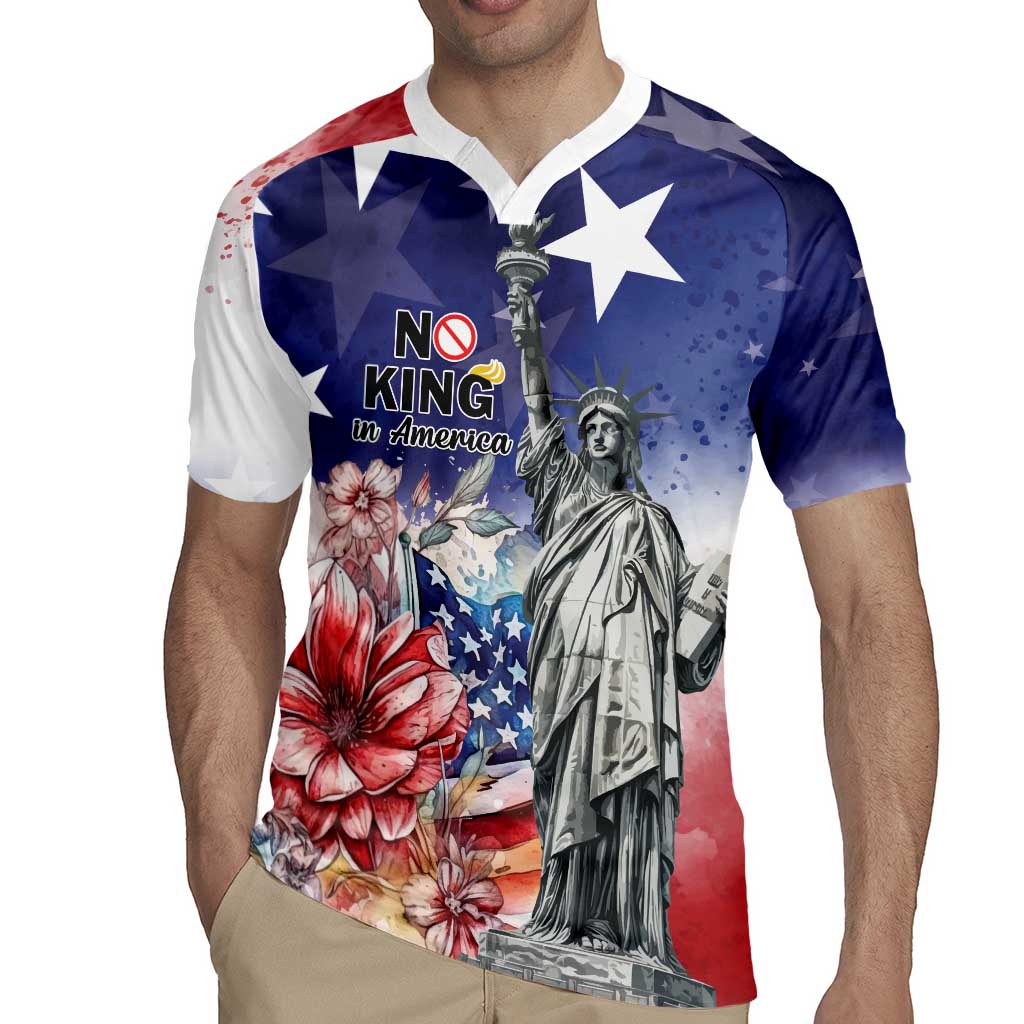 No Kings In America Rugby Jersey Watercolor Floral - Wonder Print Shop