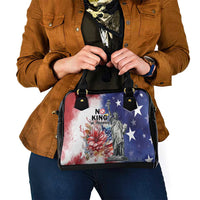 No Kings In America Shoulder Handbag Watercolor Floral - Wonder Print Shop