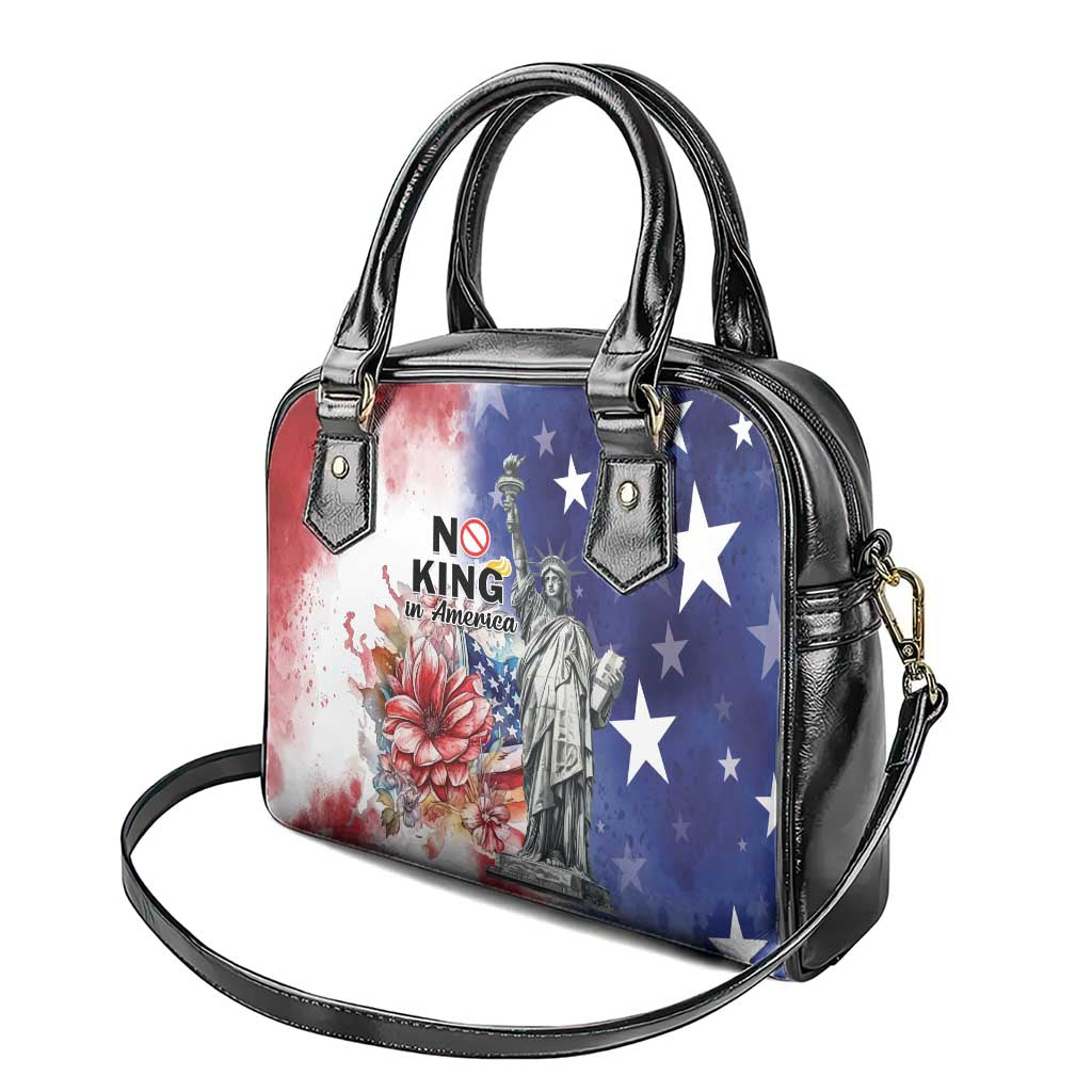 No Kings In America Shoulder Handbag Watercolor Floral - Wonder Print Shop