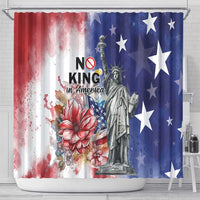 No Kings In America Shower Curtain Watercolor Floral - Wonder Print Shop