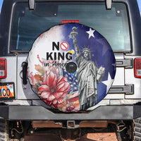 No Kings In America Spare Tire Cover Watercolor Floral - Wonder Print Shop