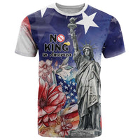 No Kings In America T Shirt Watercolor Floral - Wonder Print Shop