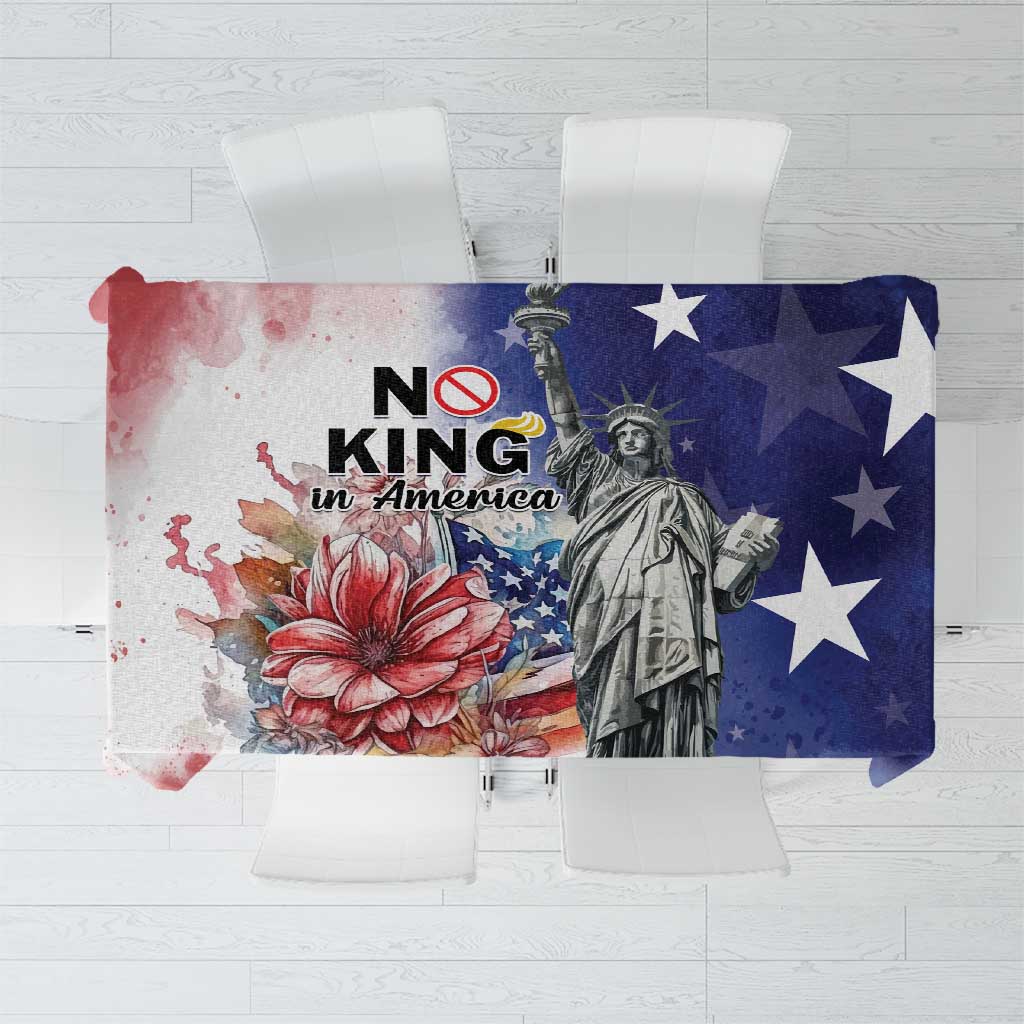 No Kings In America Tablecloth Watercolor Floral - Wonder Print Shop