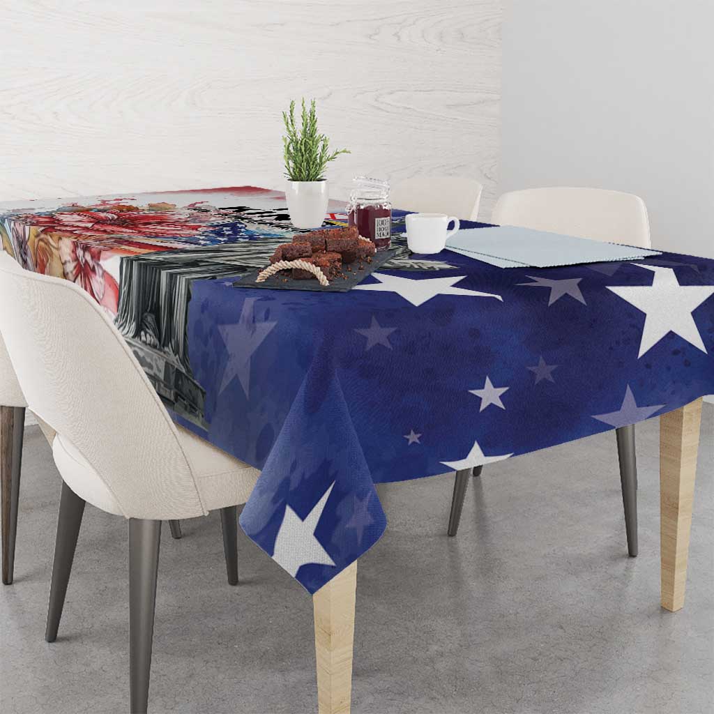 No Kings In America Tablecloth Watercolor Floral - Wonder Print Shop