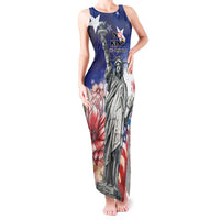 No Kings In America Tank Maxi Dress Watercolor Floral - Wonder Print Shop