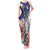 No Kings In America Tank Maxi Dress Watercolor Floral - Wonder Print Shop